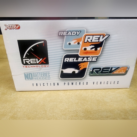 REV ROLLERS 2012 Chevy COPO Camaro Blue Variant Friction Powered Vehicle NIB - Picture 2 of 4